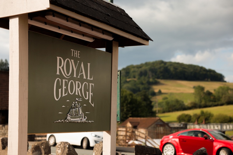 The Royal George Road Sign